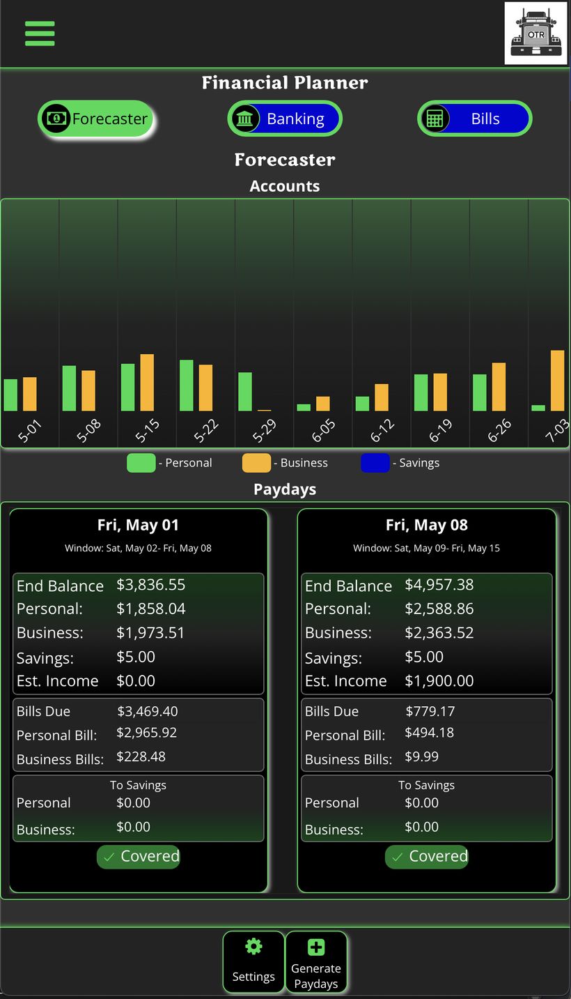 Financial Planner main