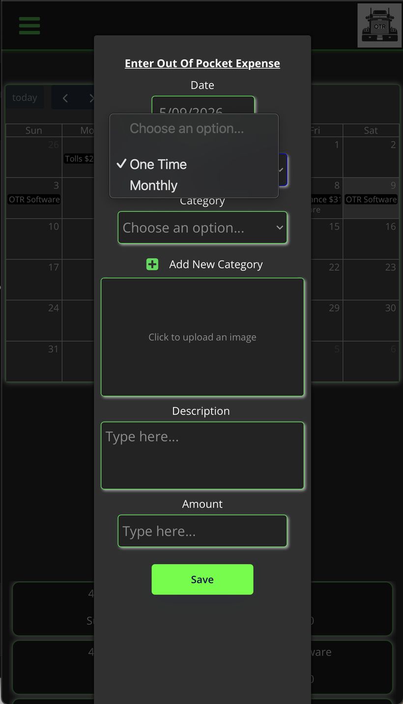 Frequency dropdown