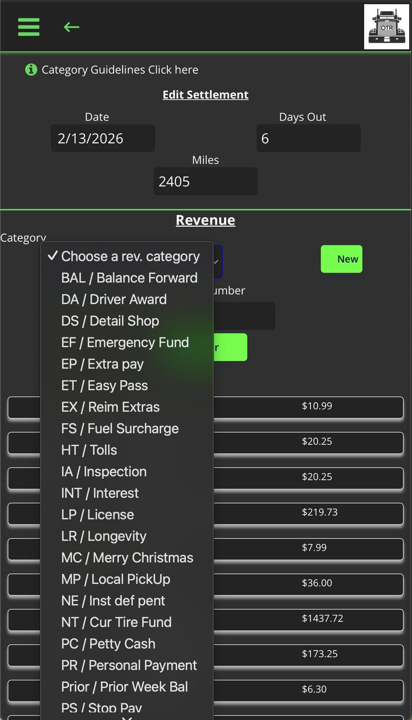 Settlement bottom save
